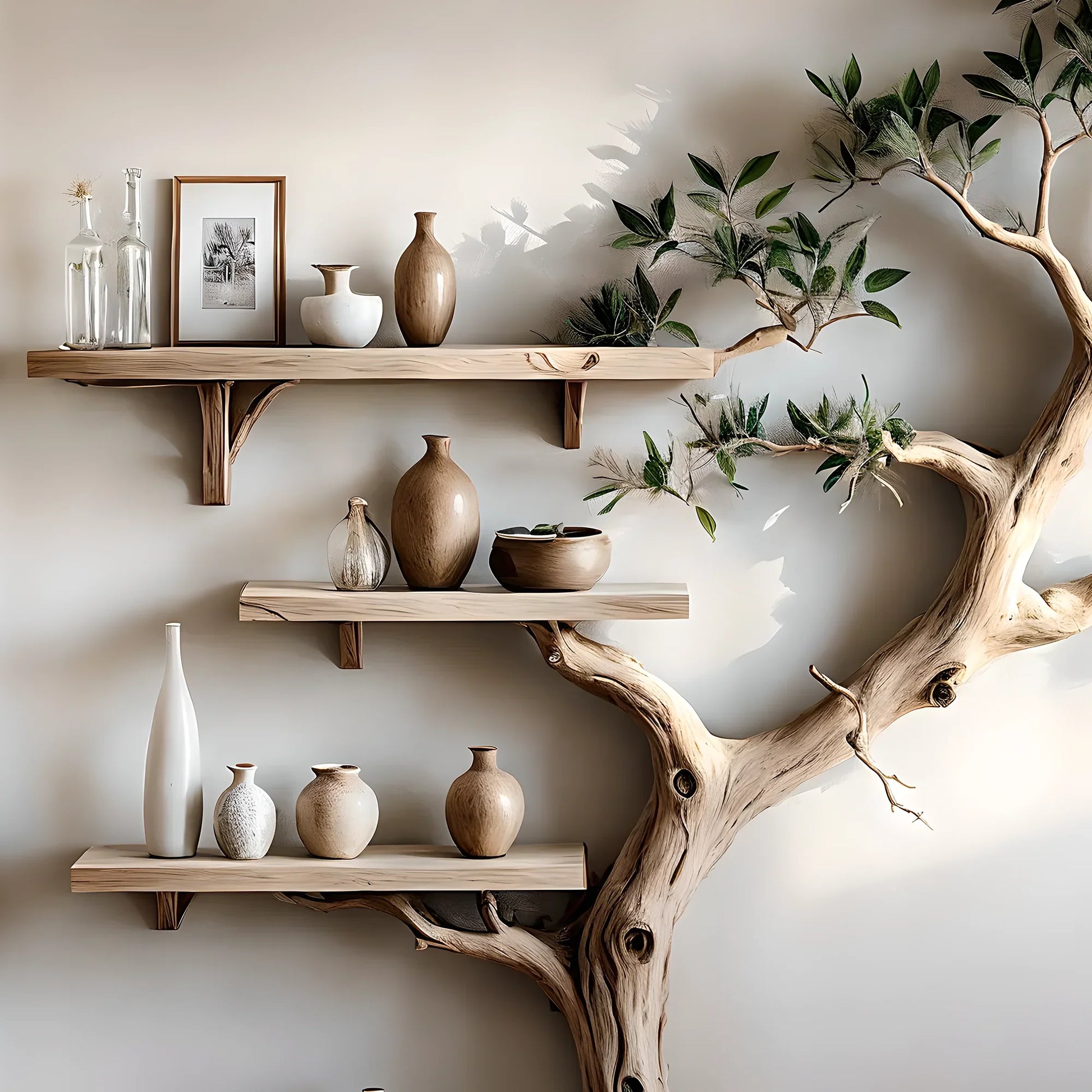 Bookshelf for living room decoration, children's room decoration, tree-shaped bookshelf, monolithic bookshelf 