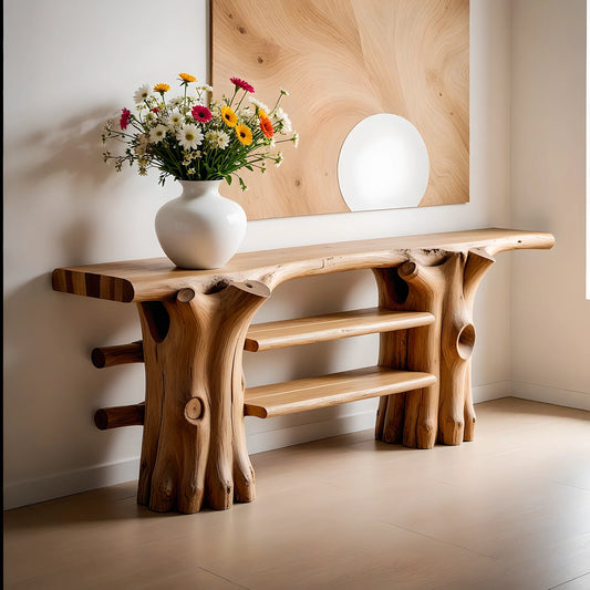 Reclaimed Wood Console Table Narrow, Rustic Farmhouse Console Table Wooden, Entry Way Table Console Furniture, Narrow Entryway Table 